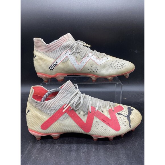 Puma Future PRO FG AG Soccer Cleat White Black Fire Orchid 107361-01 Men Size 10 - Picture 1 of 7